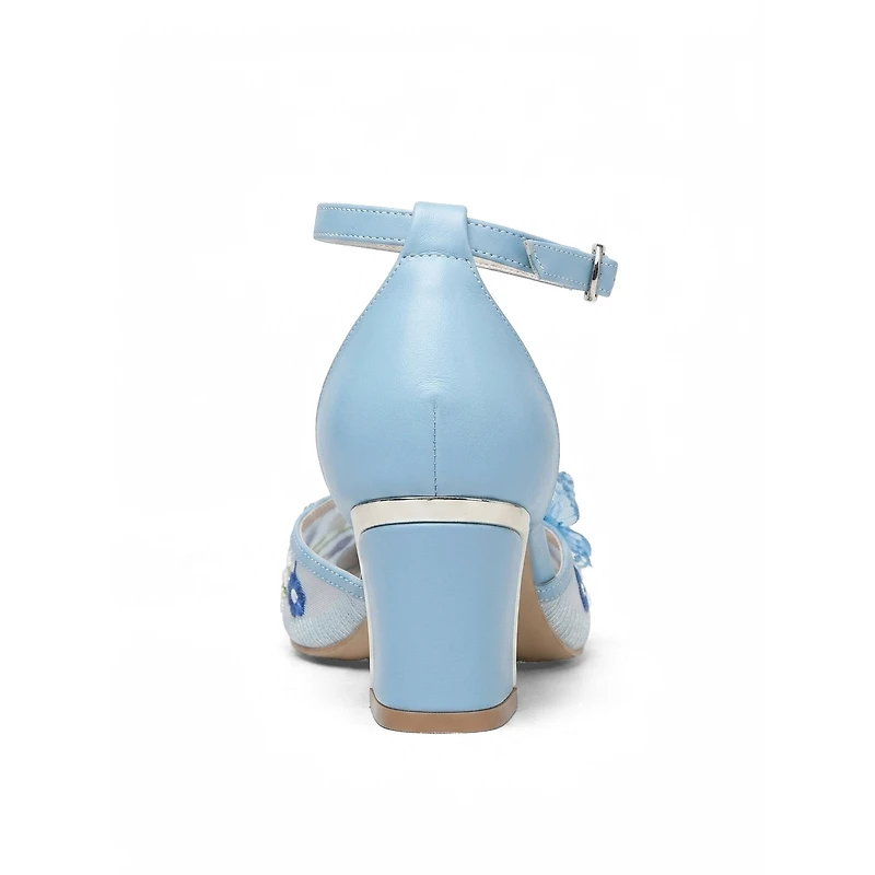 Prologue Shoes Women's Iry Block Heel Bridal Pointed Toe Pump