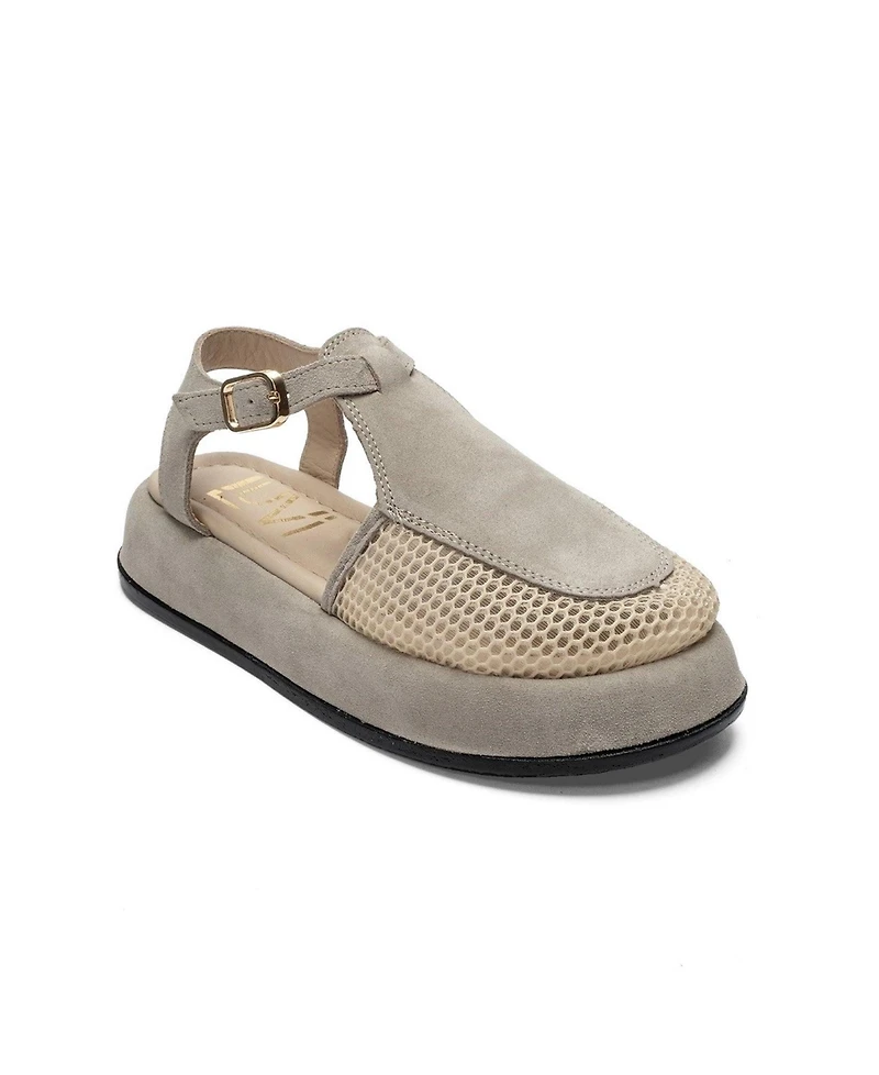 Forever and Always Shoes Women's Lurelia Leather Platform Sandal