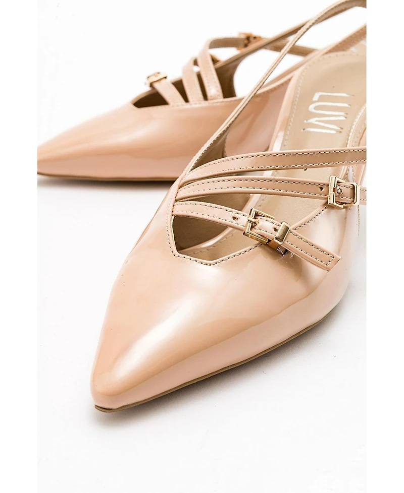 Prologue Shoes Women's Magra Pointed-Toe Slingback Stiletto