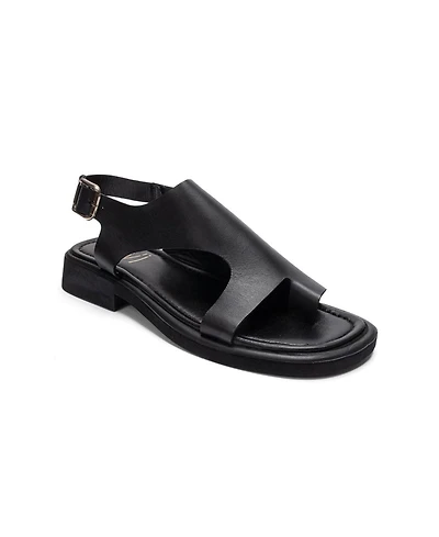Forever and Always Shoes Women's Burley Leather Slingback Sandal