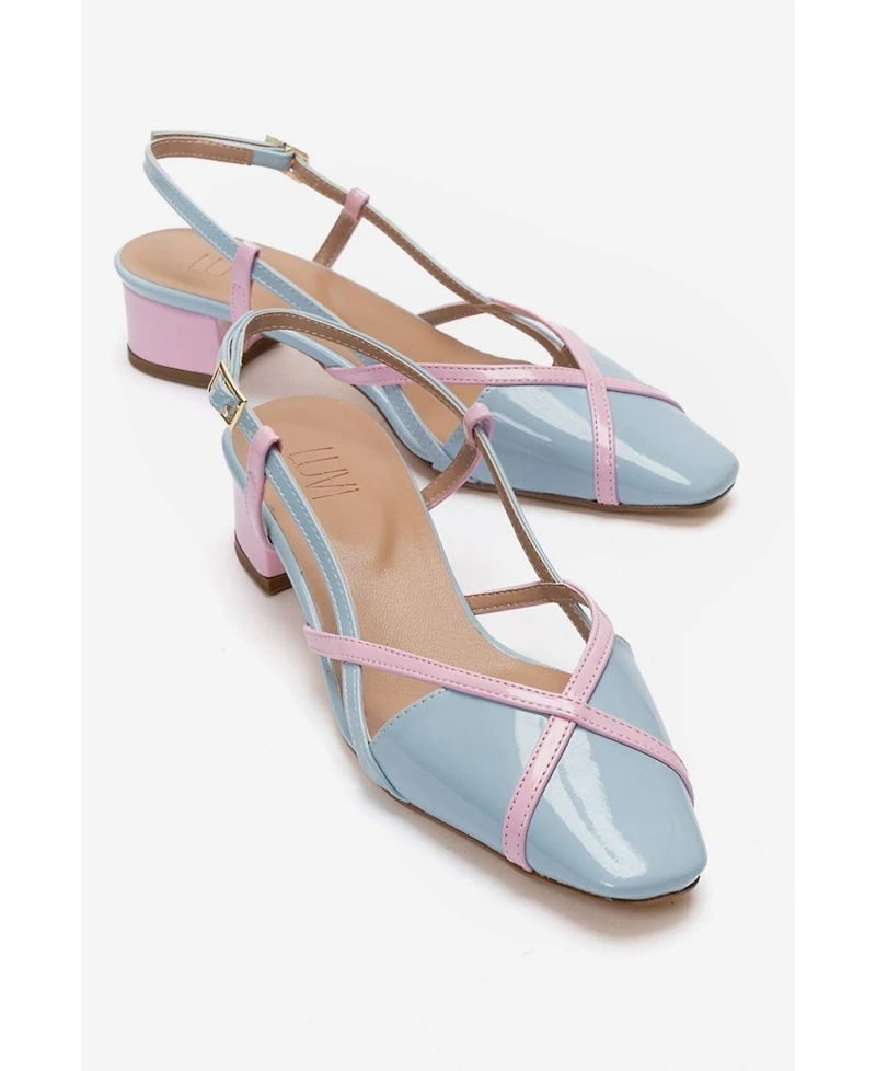 Prologue Shoes Women's Olena Block Heel Slingback Pump