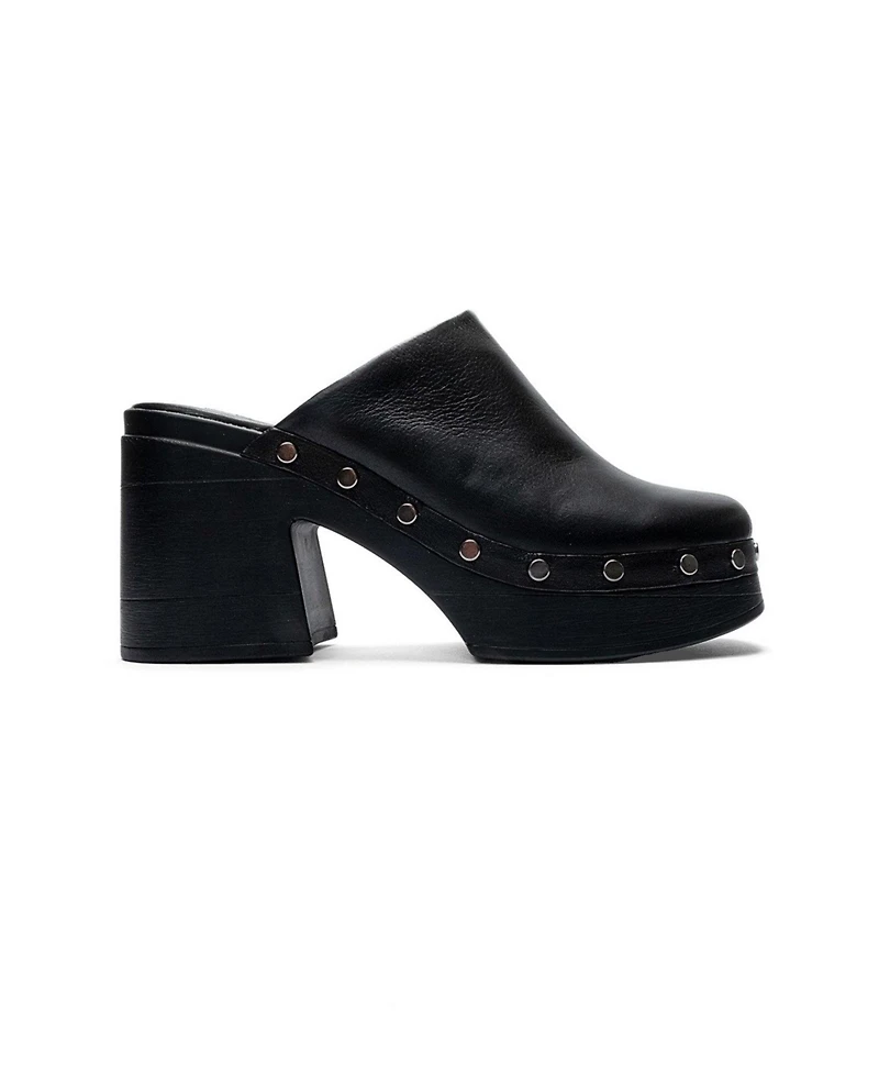 Forever and Always Shoes Women's Bellune Leather Block Heel Platform Sandal