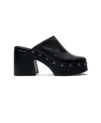 Forever and Always Shoes Women's Bellune Leather Block Heel Platform Sandal