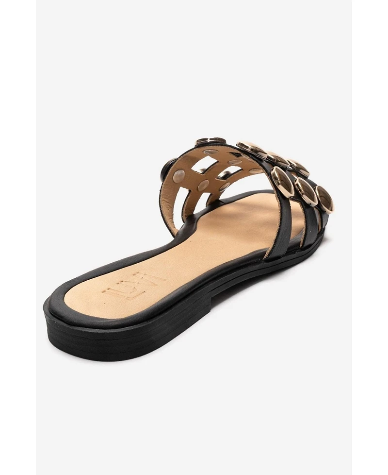 Forever and Always Shoes Women's Bareon Leather Slippers