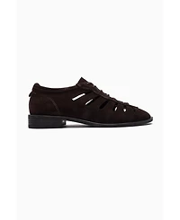 Forever and Always Shoes Women's Astron Leather Casual Lace Up