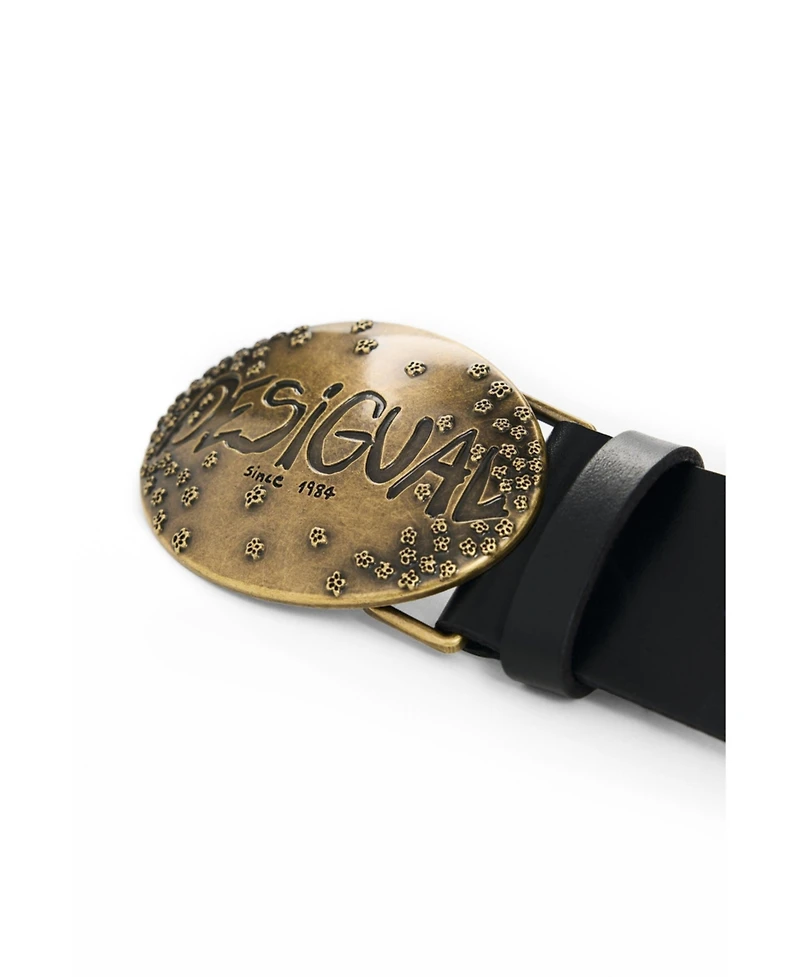 Desigual Women's Heart belt 100% leather