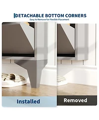 31.5x6x54 in 4-Tier Flip Shoe Cabinet, Metal Entryway Storage Organizer with Doors, Narrow Slim Design for Hallway Living Room, Grey/White