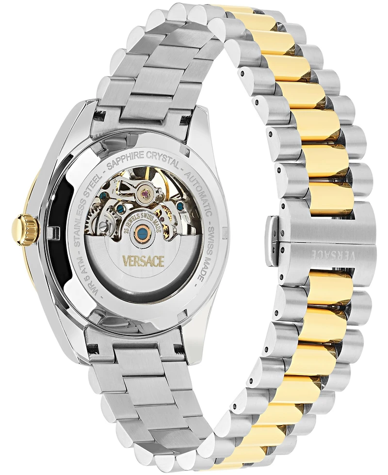 Versace Men's Millenyium Automatic Silver Stainless Steel Bracelet Watch 40mm