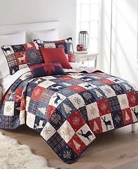 Your Lifestyle Noel Patch 2-Piece Quilt Set, Twin