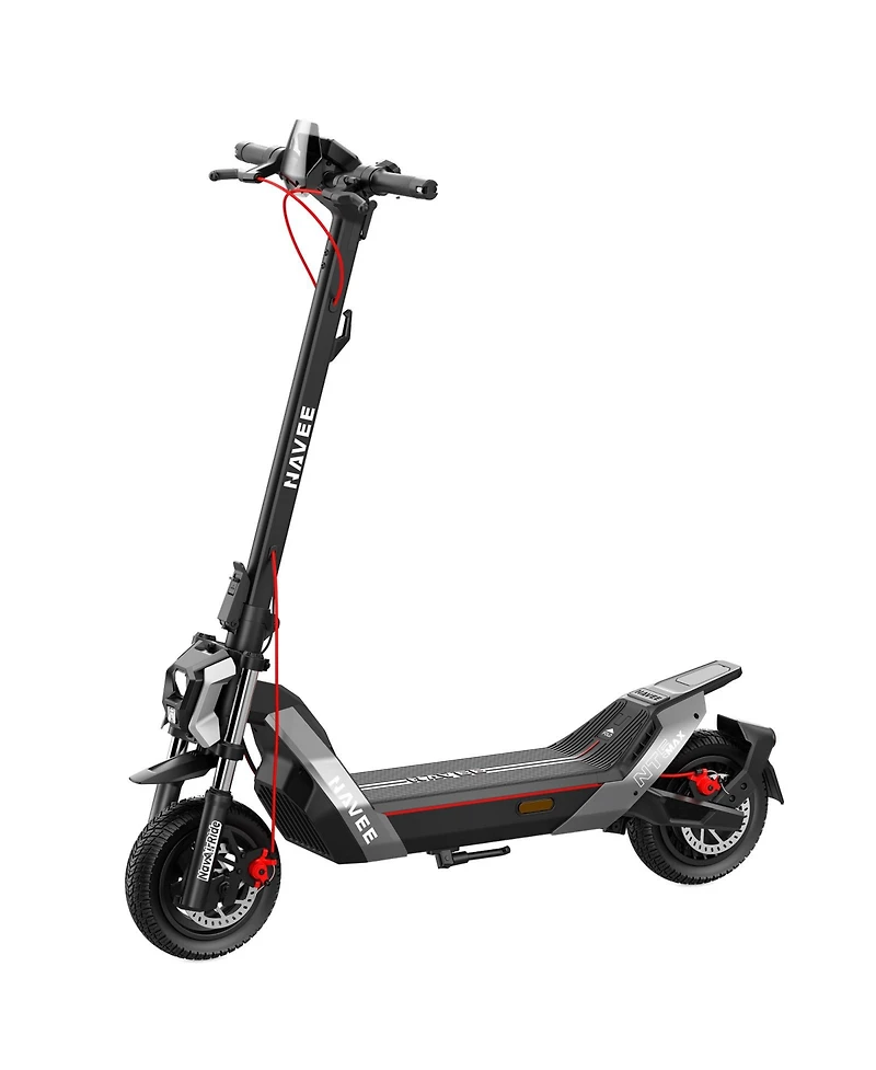 Navee NT5 Max Electric Scooter, 51.6 mi Max Range, 31 Mph Max Speed, 1900W Motor, Telescopic Suspension, 10.5" Tires