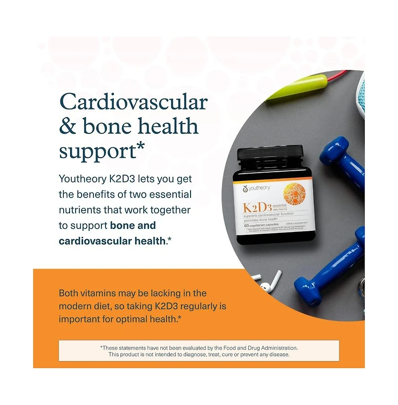 Youtheory K2D3 Essential Daily Vitamins