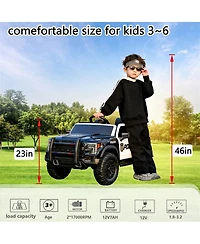 Yobtop Kids 12V Ride-On Car with Remote Control, 4-Wheel Shock Absorption & Music Player, 1 Rider, Ages 3+