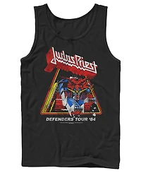 Fifth Sun Men's Judas Priest Defenders Tour 84 Vintage Graphic Tank Top