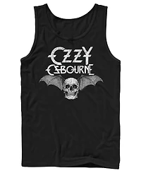 Fifth Sun Men's Ozzy Osbourne Skull Bat Wings Graphic Tank Top