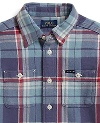 Polo Ralph Lauren Boys' 2T-7 Plaid Cotton Flannel Work Shirt
