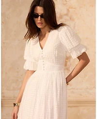 Mint Velvet Women's Checked Midi Dress