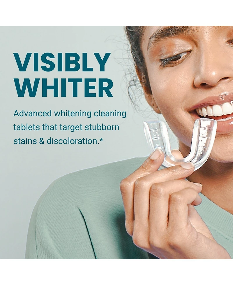 M3 Overnight Retainer Cleaner Tablets with Whitening Formula Dental Appliance Cleaning Tablets 120 Count