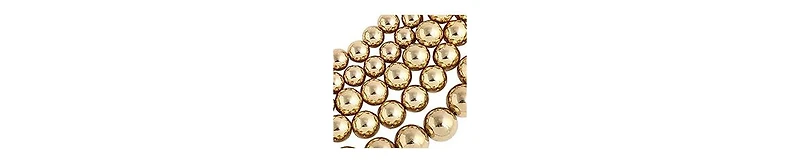 Sohi Women's Metallic Beaded Cluster Necklace