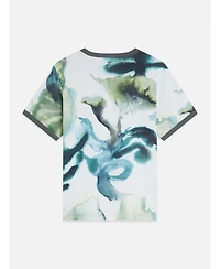 Scotch & Soda Women's Printed Cotton Short-Sleeve Crewneck T-Shirt