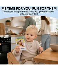 Quokka 225 Toddler First Sentence Flash Cards with Rings - Realistic Learning Cards for Ages 1 - 3 - Family, Daily Routine and Everyday Phrases
