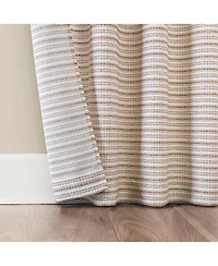 Archaeo Woven Stripes Ring Top Curtains