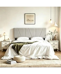 gaomon Queen Size Headboard Linen Upholstered with Height Adjustments, Padded, Sturdy Wood Frame, Easy Assembly