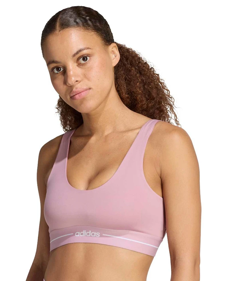 adidas Women's Regular Wireless Scoop Neck Pull-On Sports Bra