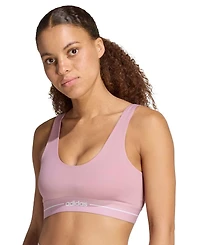 adidas Women's Regular Wireless Scoop Neck Pull-On Sports Bra