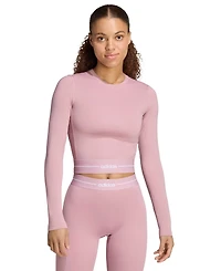 adidas Women's Long-Sleeve Cropped Tight-Fit Top