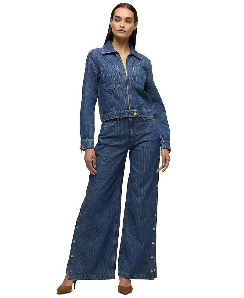 Hudson Jeans Women's James High-Waisted Wide-Leg