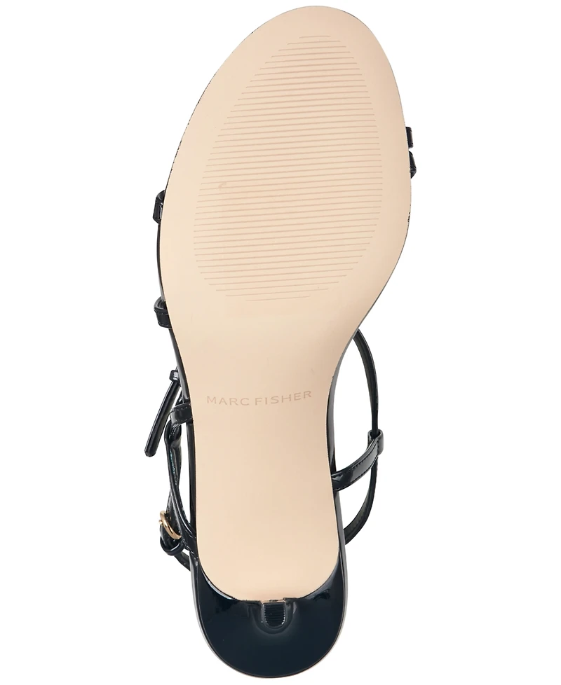 Marc Fisher Women's Sanae Strappy Kitten Heel Dress Sandals