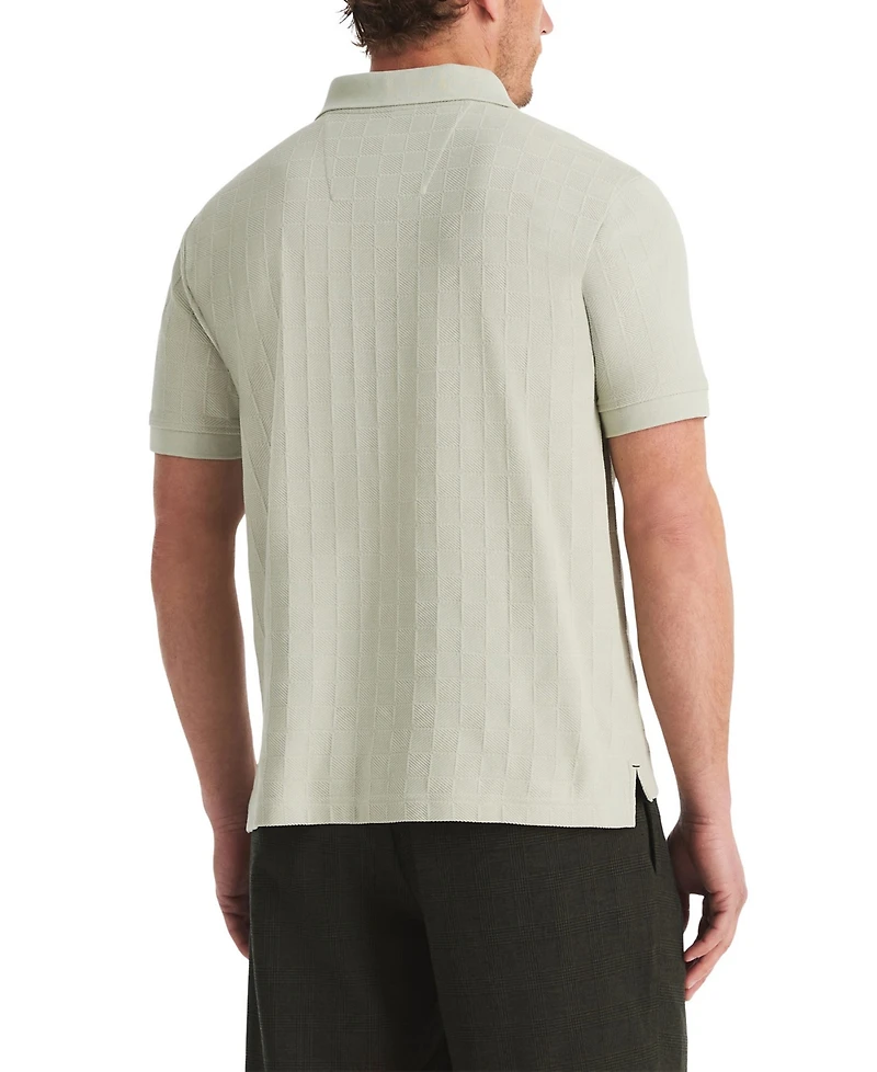 Nautica Men's Jacquard Jersey Polo Shirt