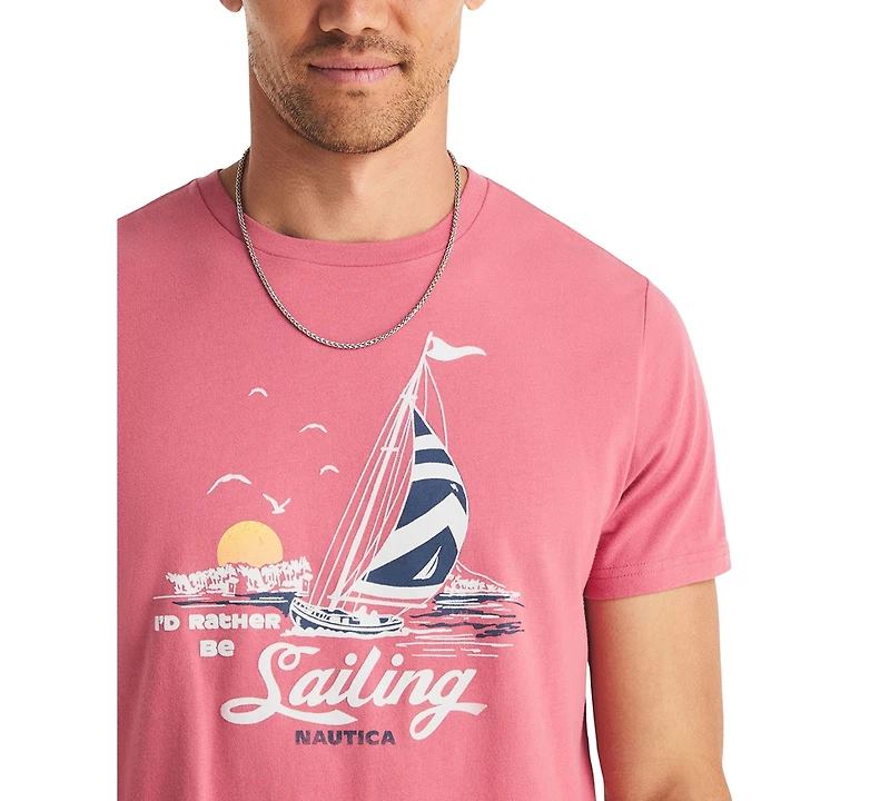 Nautica Men's Sailing Graphic Crewneck T-Shirt
