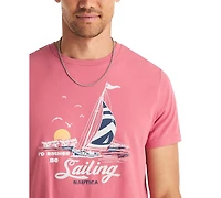 Nautica Men's Sailing Graphic Crewneck T-Shirt
