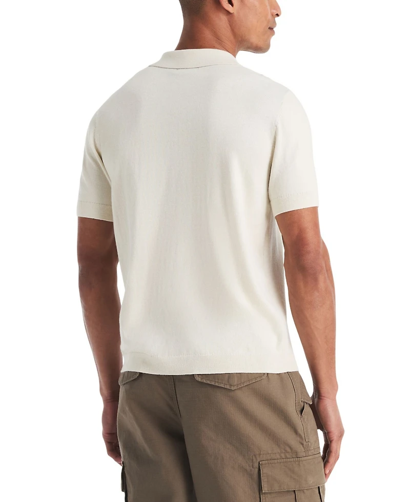 Nautica Men's Performance Jacquard Classic-Fit Polo Sweater