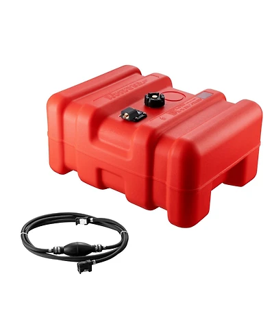 Sevorley Portable Marine Fuel Tank, 12 Gallon 55L Outboard Boat Gas Tank with Hose