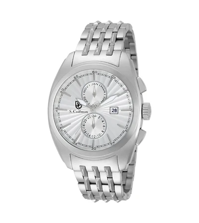 Invicta S.Coifman Men's Heritage Chronograph Dial Stainless Steel Bracelet Watch