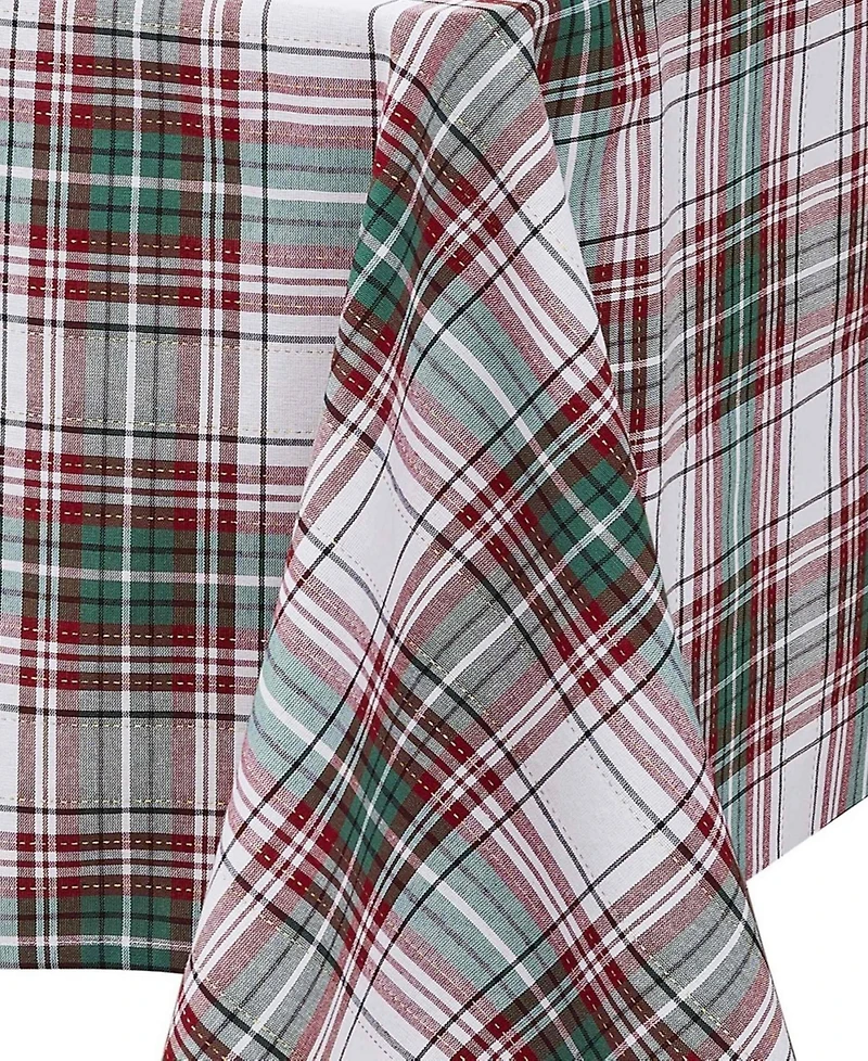 Avanti Holiday Plaid Tablecloth, 52" x 70"
