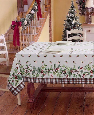 Avanti Holly Plaid Tablecloth, 60" x 102"