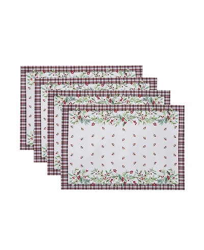 Avanti Holly Plaid Placemats, Set of 4