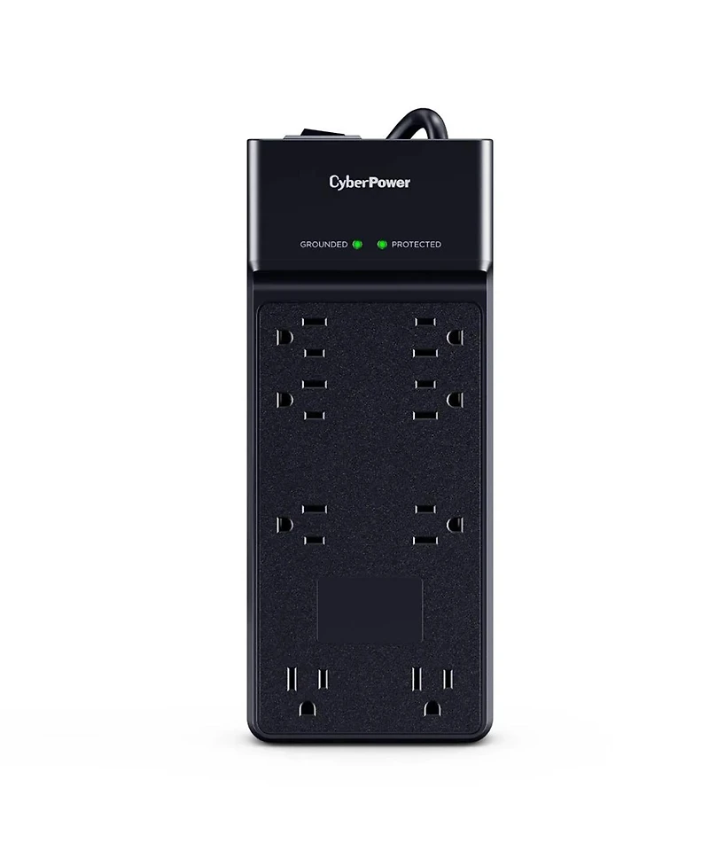 CyberPower CSB806R1 8-Outlet Surge Protector with 6' Power Cord, Compatible with Standard Wall Outlets