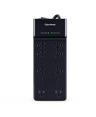 CyberPower CSB806R1 8-Outlet Surge Protector with 6' Power Cord, Compatible with Standard Wall Outlets