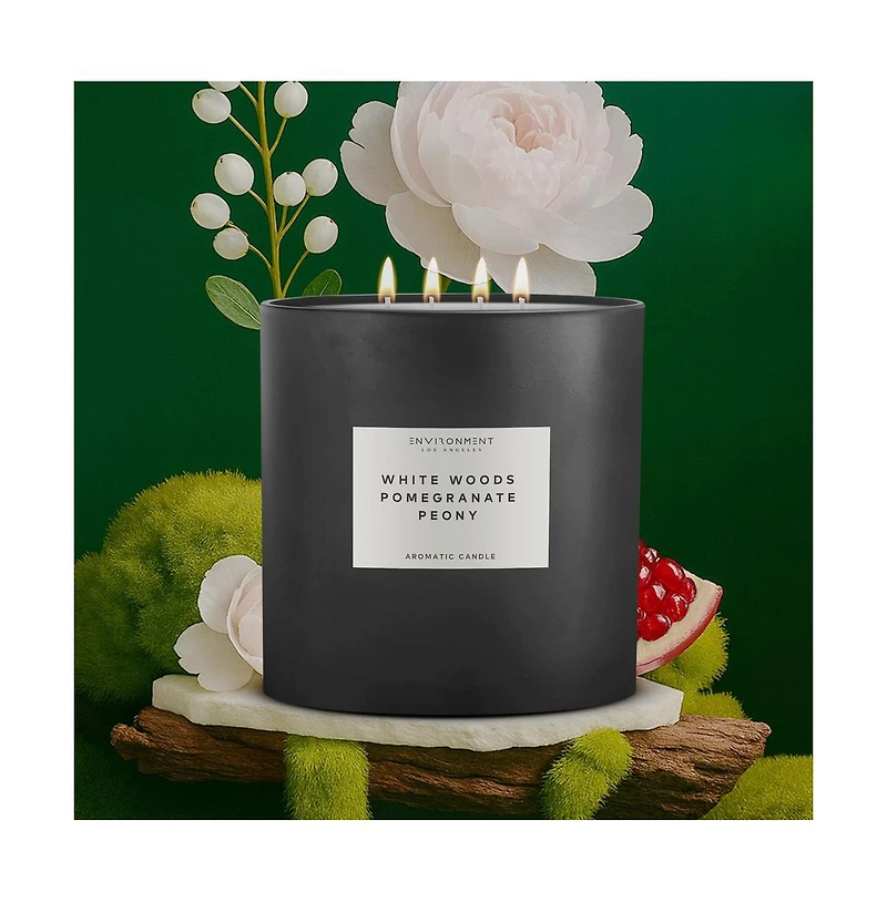Environment 55oz Candle Inspired by The Aria Hotel - White Woods | Pomegranate | Peony