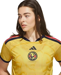 adidas Women's Yellow Club America 2026/27 Home Cropped Replica Jersey