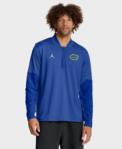 Jordan Men's Royal Florida Gators Sideline Dri-fit Half-Zip Pullover Sweatshirt