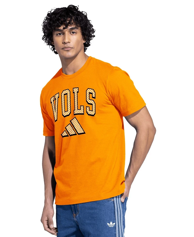 Men's adidas Tennessee Orange Volunteers Checker Fresh T-Shirt
