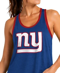 G-iii 4Her by Carl Banks Women's Royal New York Giants Tater Ii Racerback Tank Top