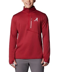 Men's Columbia Crimson Alabama Tide Park View Grid Fleece Omni-Wick Half-zip Jacket