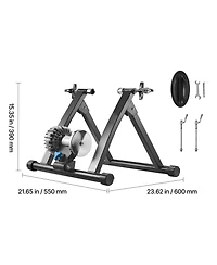 Sevorley Foldable Fluid Bike Trainer Stand for Indoor Cycling, 26-29 in and 700C Wheels
