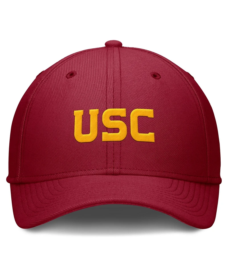 Nike Men's Cardinal Usc Trojans Rise SwooshFlex Dri-fit Hat